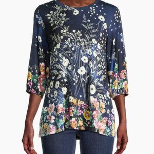 worn once Johnny Was 3/4 sleeve top XL